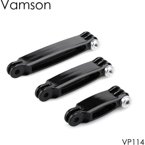 Vamson for GoPro Hero 7 6 4 3 2 for Go Pro accessory extension arm connection 3 in 1 for millet for Yi for SJ4000 camera VP114