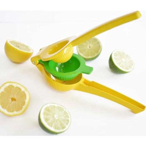 FINDKING High Quality Enameled Aluminum Double Bowl Lemon Squeezer, Manual Citrus Press Juice