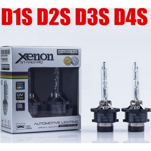 Dianshi top quality UV FREE glasses D2S D4S car xenon bulb 6000K HID D2S D1S D4S BULB