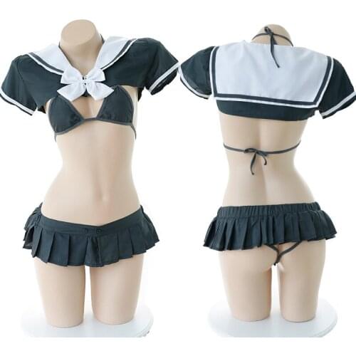 Japanese School Girl Costume Erotic Lingerie Set Sexual Fantasy Sex Underwear Sexy Costumes Women Kawaii Student Cosplay