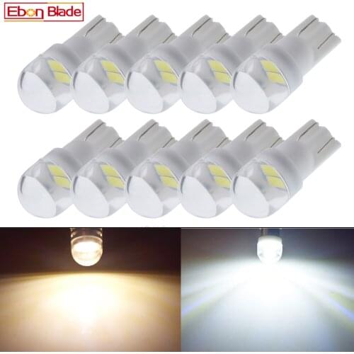 2Pcs T10 Warm White Car Light W5W 194 168 LED Wedge Bulb 6V 6.3V 12V Auto Interior Dome Map Motorbike Scooter Side Marker Lamp