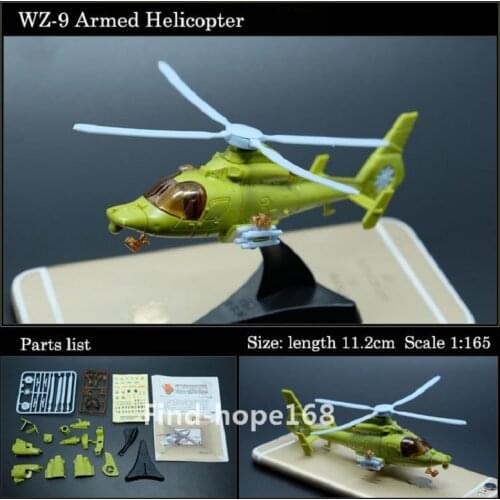 4D Z-9 Helicopter Aircraft Assemble Model Puzzle Building Figure