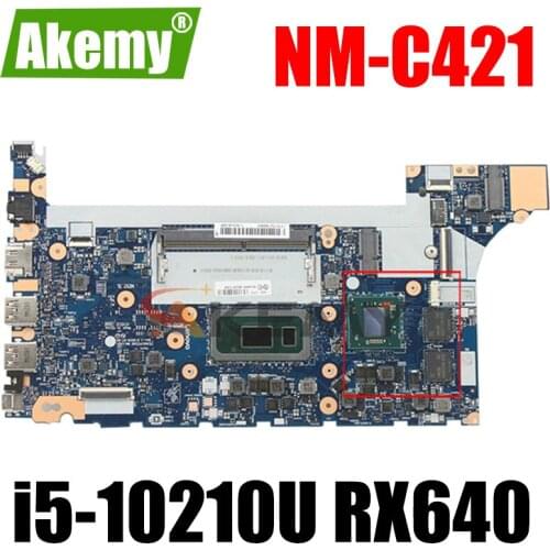 Akemy For Lenovo ThinkPad E14 E15 Notebook Motherboard NM-C421 CPU i5-10210U GPU RX640 Tested testing FRU 5B20W77194 5B20S72289