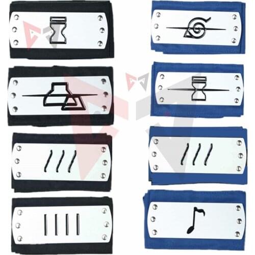 Anime Cosplay Headband MOKU KANAI MURA Cos Accessories Prop For Hatake Kakashi Hokage Kazekage Mizukage Uzumaki Halloween
