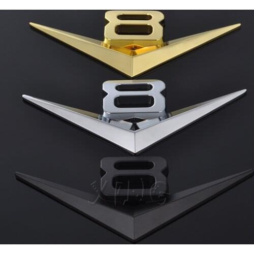 Car Sticker Auto Emblem Decal For BMW Audi Ford Volkswagen Chevrolet Nissan Honda Toyota V8 Engine Badge Car Styling Accessories