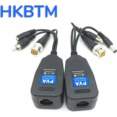 8MP HD BNC Video Power Balun Audio to RJ45 Connector HD-CVI/TVI/AHD Transceiver for CCTV Security Surveillance Camera System