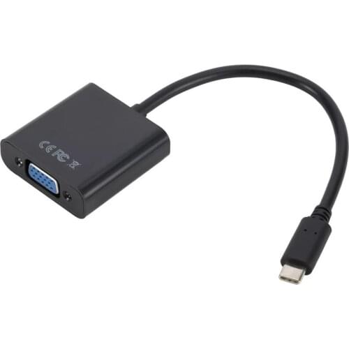 Type C to VGA Adapter Cable USB 3.1 to VGA Adapter for Macbook 12 inch Pixel Lumia 950XL