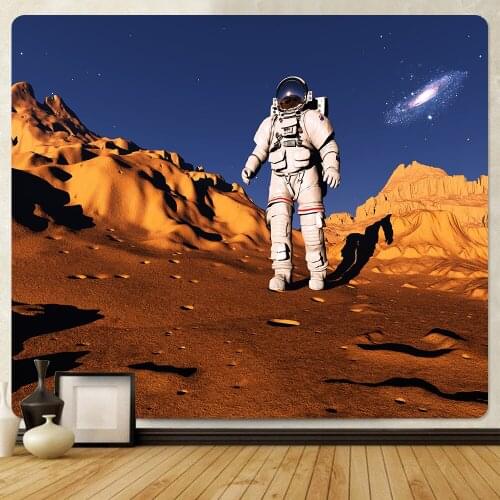 Space Warrior Home Decoration Art Tapestry Hippie Bohemian Decoration Wall Hanging Psychedelic Scene Large Size Tapestry