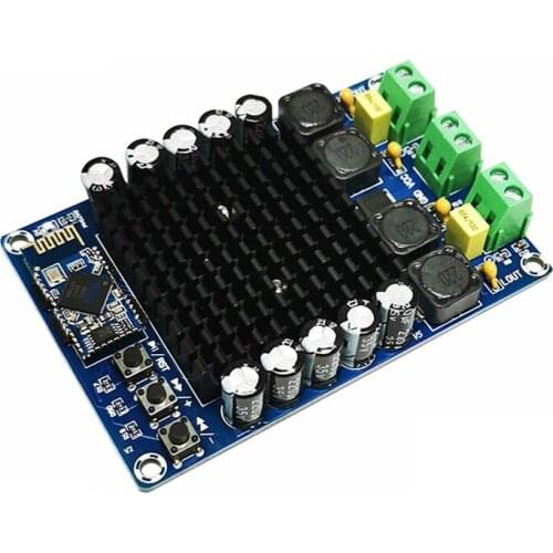 KYYSLB 100W*2 DC12-24V TDA7498 Digital Dual Channel Amplifier Board CSR8635 4.1 Bluetooth HD High Power Amplifier Board