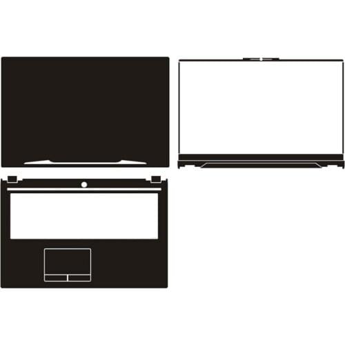 Laptop Carbon Fiber Vinyl Skin Sticker Cover For Clevo P970RN P970RD P970RF P970ED P970EF P970EN 17.3"