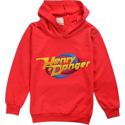Henry Danger Halloween Outfits For Boys Thanksgiving Gifts Cartoon Boy Hoodies Henry Danger Toddler Girls Tops Kids Sweatshirt