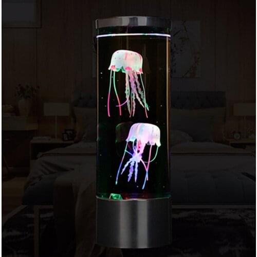 New USB Charging Jellyfish Lamp Led Color Changing Home Decoration Night Light Jellyfish Aquarium Style Led Lamp