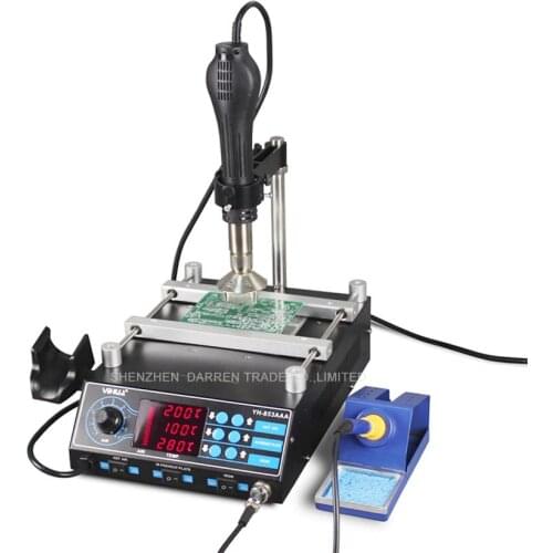 110V/220V YIHUA-853AAA BGA Rework Station Welding Machine Welder Hot Air Gun Soldering Iron Soldering Station