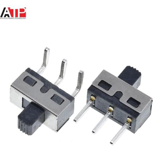 10PCS SS12D10 SS12D06 Toggle Switch 3Pins Straight Feet Handle High 5mm Spacing Of 4.7mm 3A 250V SS12D10 Power Switches