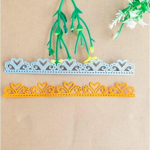 Peach core pattern bottom edge decorative strip lace metal cutting die cutting tool stamping die new paper jam