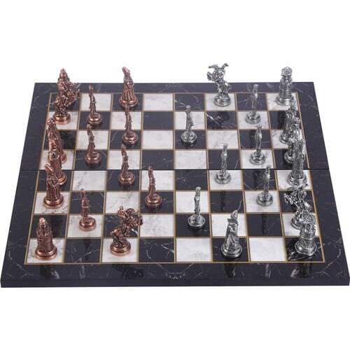 Gift Home Big size Metal Ottoman Byzantine Chess set