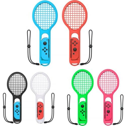 2Pcs/Set Tennis Racket Racquet For Nintend Switch NS Joystick Left + Right Sport Game Controller Gamepad Easy Install and Remove