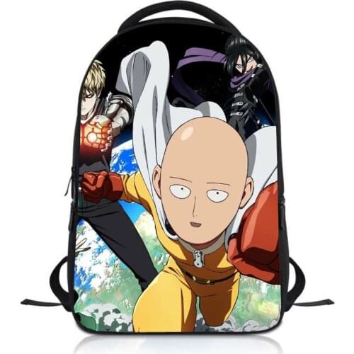 Anime ONE PUNCH-MAN Students Backpack School Bag Children Cartoon Knapsack Boys Girls Rucksack Bookbag Kids Satchel