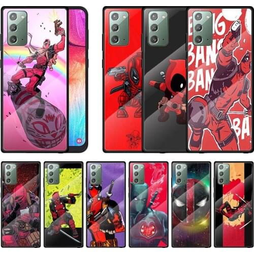 Marvel Deadpool Super Hero For Samsung Note 20 10 9 8 Ultra Lite Plus A70 A50 A40 A30 A20 A10 Tempered Glass Phone Case