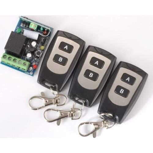 LED Light Lamp Remote Switch 12V DC Remote ON OFF Lighting Switch Receiver 3 Transmitter 1CH Relay Digital Switch 315 433.92MHZ