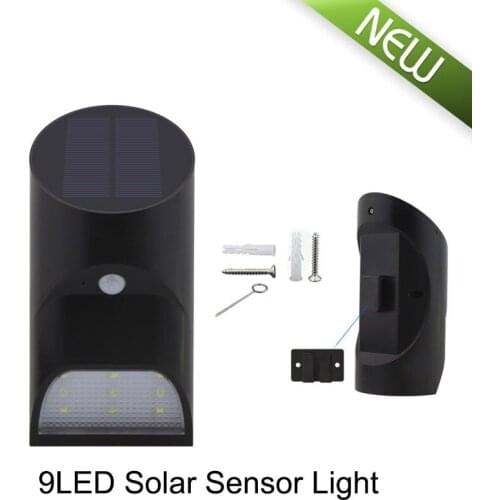 High Bright 9LED PIR Motion Sensor Lamp IP65 waterproof Outdoor Wall lamps Security Lights Bamboo tube Shape New Style