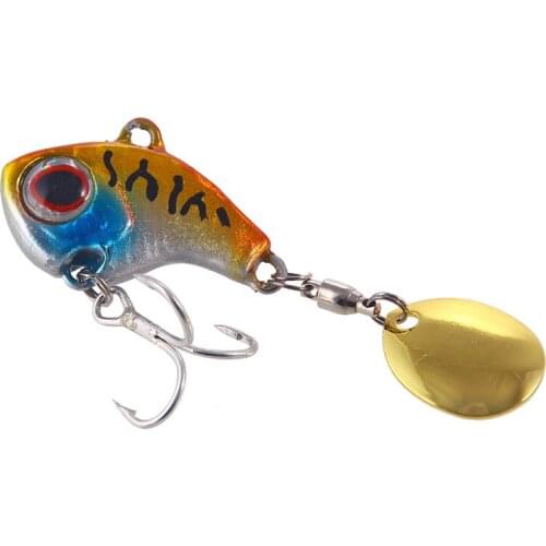 1PCS Metal Mini VIB With Spoon Fishing Lure 9g 13g 16g 22g Winter Ice Lures Fishing Tackle Crankbait Vibration Spinner