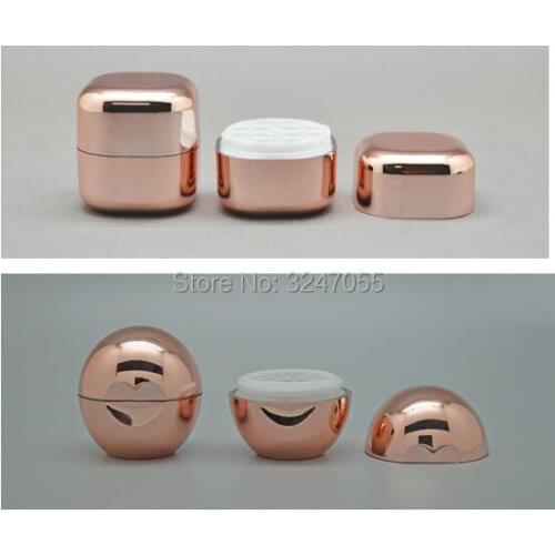 10/30/50pcs Plastic Rose Gold Empty Lip Balm Container, Creative Cute Lipstick Sub Package, Portable Cosmetic Lip Rouge Bottle