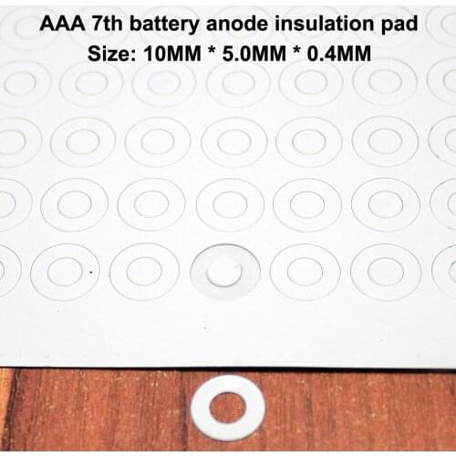 100pcs/lot Aaa 7 Lithium Battery Anode Meson Insulation Pad Hollow Tip Fast Pakistani Paper Gasket Diy Fittings