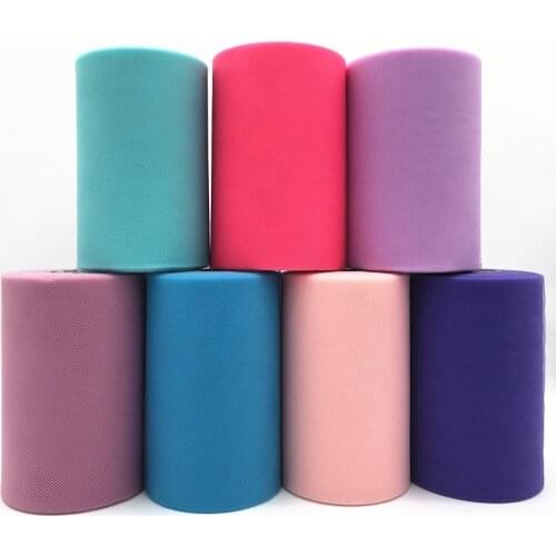 100 Yards 15cm Organza Tulle Roll Spool Fabric DIY Tutu Skirt Gift Craft Party Chair Sash Wedding Party Decoration Baby Shower
