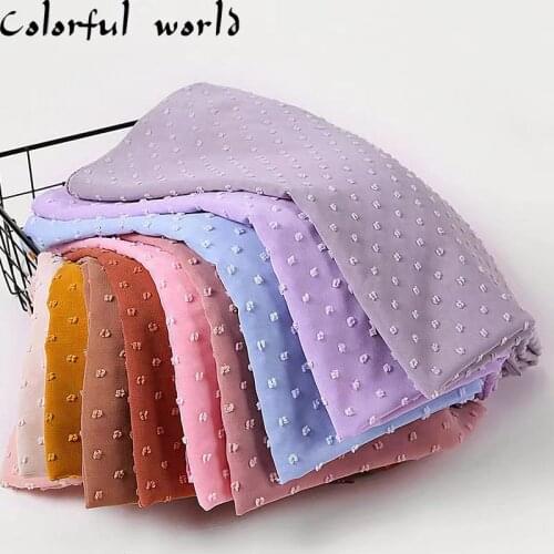 2020New Ball Pearl Chiffon Malaysia Indonesia Solid Color Turban Hijab Scarf women plain wrap shawls headband muslim scarves