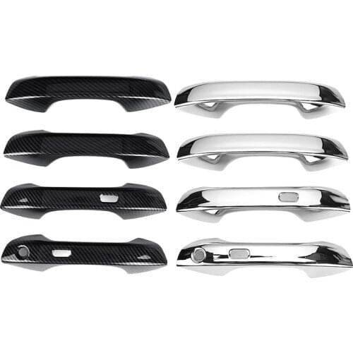 4Pcs Car Smart Exterior Door Handle Cover Trim with Key Hole for Golf 8 MK8 2020-2021 Car Accessories