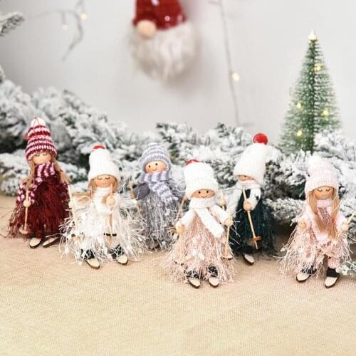 Angel Doll Merry Christmas Decoration Plush Faceless Doll Xmas Tree Decor Navidad 2021 New Year Gift 2022 Navidad Decor for Home
