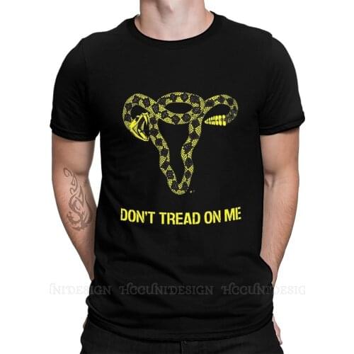 Mens Gift Ideas for Patriotic Right Wing T Shirts Don't Tread On Me USA 100% Cotton Clothing Funny Short Sleeve Crewneck Tee