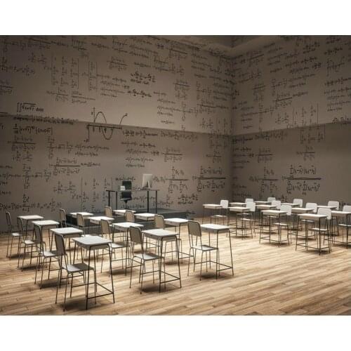 Classroom Formula Wooden Floor Party Backdrop Baby Shower Room Party Decor Photo Booth Studio Prop