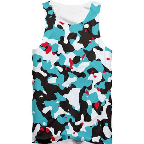 IFPD Summer Casual Mens Gym Tank Top Military Bodybuilding Sleeveless Mens Vest Camouflage Gym Clothing Sport Male Vest Homme
