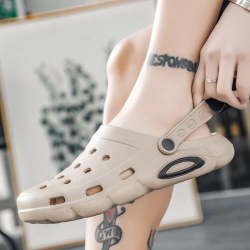 2021 Hot Real Sale Mens Leather Sandal Boosili Mens Cave Shoes Summer Sandals High Quality Breathable Clogs Lightweight Size 47