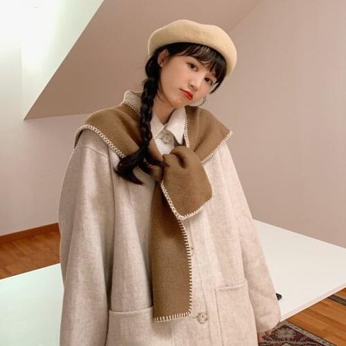 New winter Knitted scarf fashion women long scarves female vintage large shawl soft warm pashmina wool scarf D144