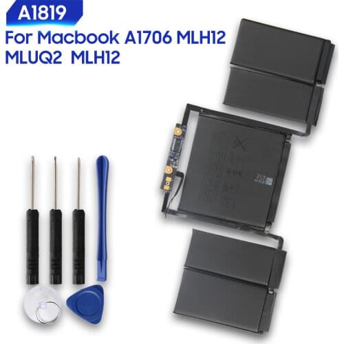Original Replacement Battery For For Macbook A1706 MLUQ2 MLH12 A1819 Genuine Laptop Battery 4314mAh