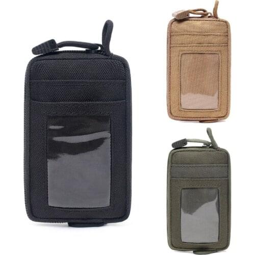Portable EDC Waterproof Pouch Tactical Key Change Wallet Travel Kit Coin Purse With Card Slots Pack Zippers Waist Bag New