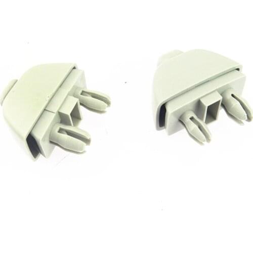 SCJYRXS Qty2 Gray Car Sun Visor Clips 6R0857561 For Passat B7 Polo 2010-2015 CIitigo Rapid Seat MII 6R0 857 561 6R0 857 561 Y20