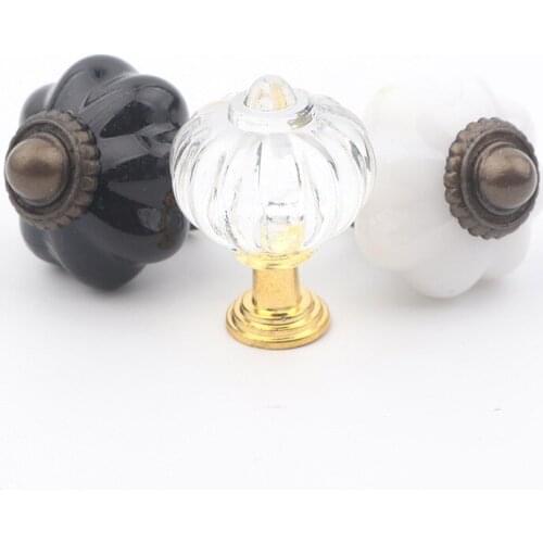 Modern Acrylic Drawer Knob Round Lantern Furniture Handles Pulls Furniture Cabinet Dresser Cupboard Kitchen Knobs Single Hole