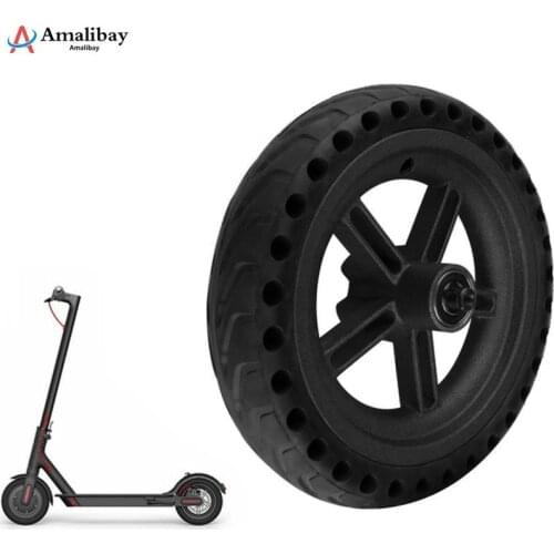 Electric Scooter Rear Wheel Hub For Xiaomi M365 Explosion-proof Tire Set 8.5 Inch Damping Solid Tyres Hollow Non-Pneumatic Tires