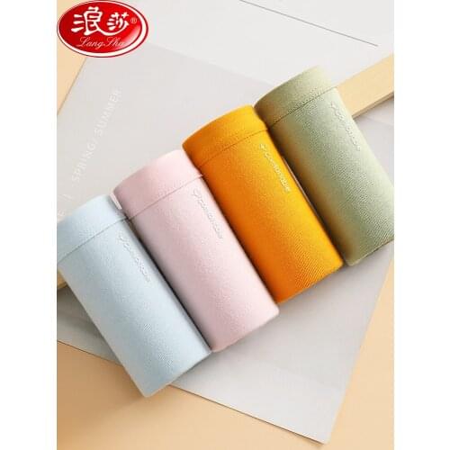 LANGSHA 4Pcs/lot Cotton Women Panties Comfort Sexy Intimates Fashion Female Breathable Underwear Seamless Low Waist Girls Briefs