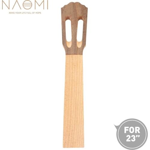 NAOMI 23'' Classical Mahogany Ukulele Neck Mahogany Body Rosewood Veener Head For Concert Ukulele Wave Shape Head