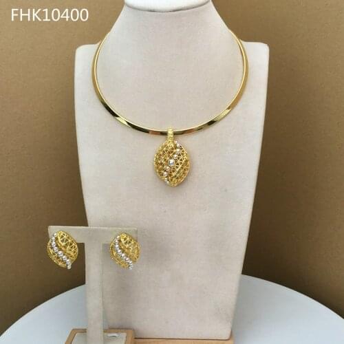 Yuminglai Unique Jewelry Chocker Necklace Sets for Women FHK10400