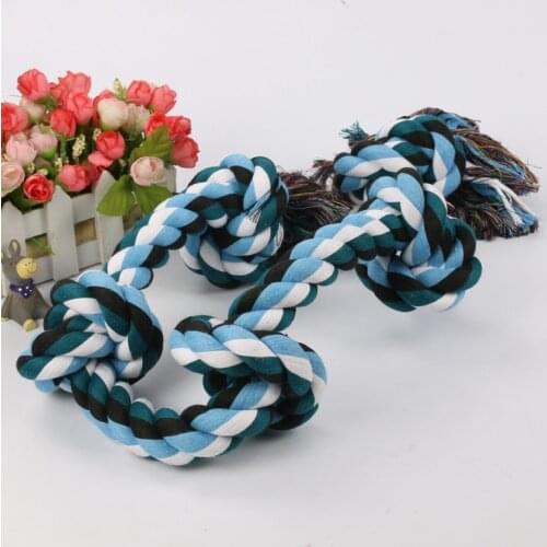 1PC Five Knot Cotton Rope Big Dog Interactive Toy Medium And Large Dog Bite Knot Toy Dog Toy