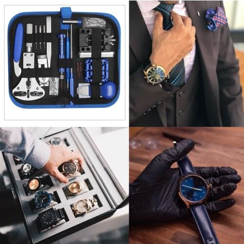 185pcs Watch Repair Kit Watchmaker Back Case Opener Screwdriver Case Press