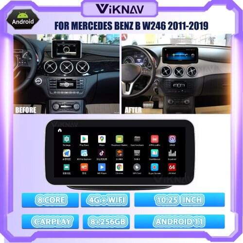 10.25 Inch Android 11.0 Car Radio GPS Navigation For Mercedes Benz B W246 2011-2019 Radio Player Autoradio DVD Multimedia 2din