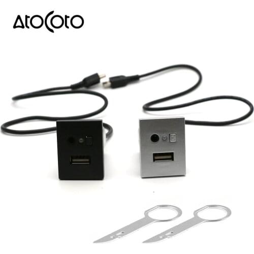 Car AUX USB Slot Cable Adapter Connection for Ford Focus Button Switch