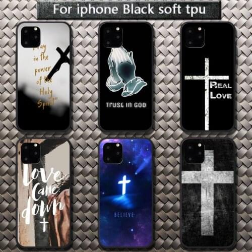 Cross of jesus christ Phone Cases for iPhone 8 7 6 6S Plus X 5S SE 2020 XR 11 12 Pro mini pro XS MAX